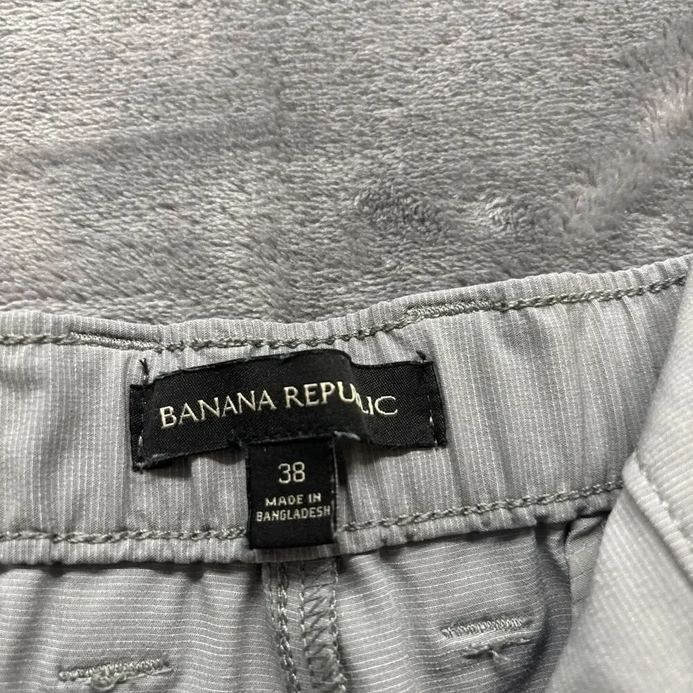 Banana Republic Shorts Mens Size 38 Gray Linen Chinos Casual